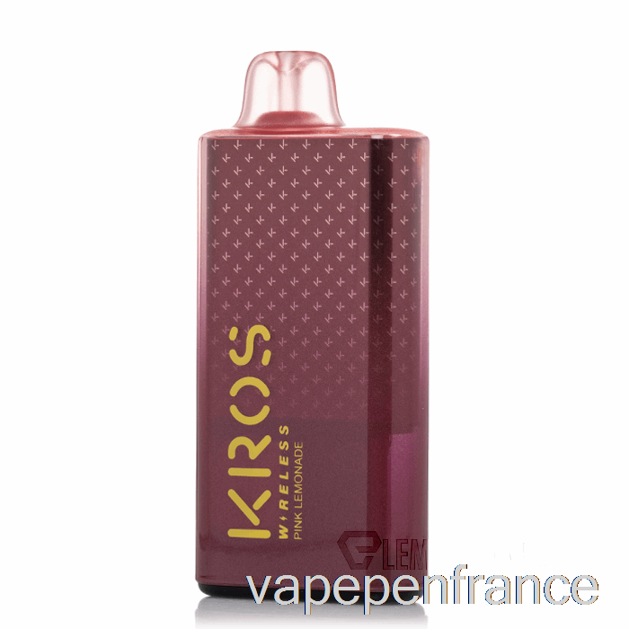 Stylo Vape Jetable à Limonade Rose Kros Wireless 9000